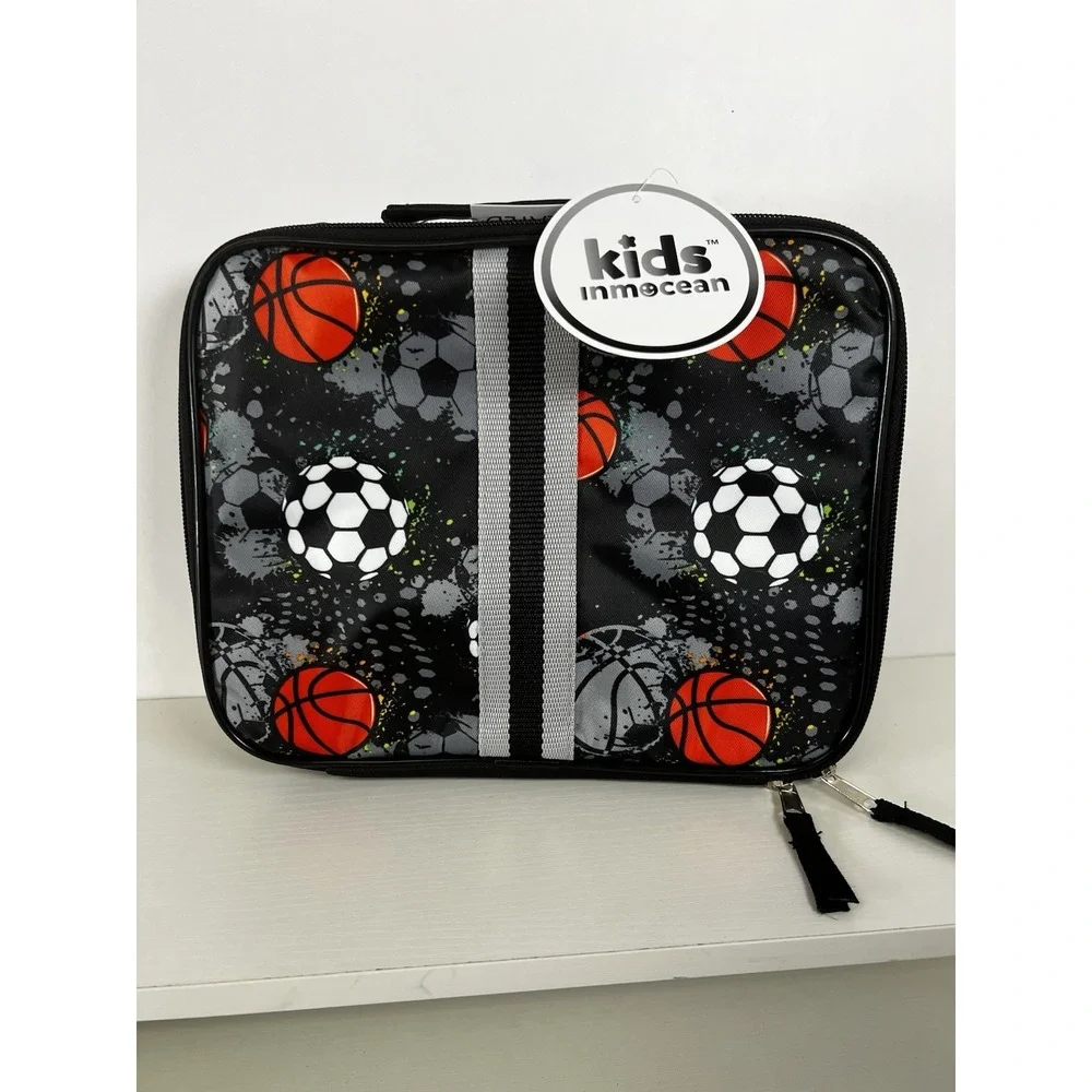 Kids Sports Lunch Box‎ — Insulated Soccer/Basketball Bag, Reusable